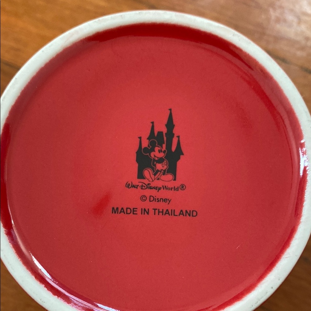 Disney Red Mug with Mickey and Friends 2000 Design - Picture 4 of 4